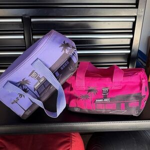 Trader Joe's Pink and Lavender Deli Tote Duo
